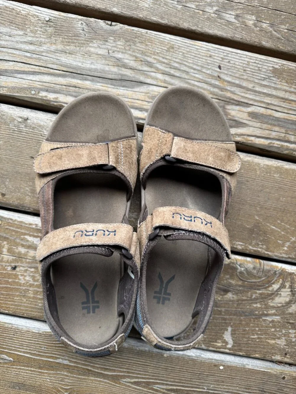 KURU Kurucloud TREAD Light Brown Sandal in Men's 12